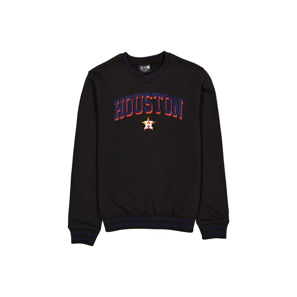New Era Houston Astros Sport Night Black Crewneck - Size 3XL